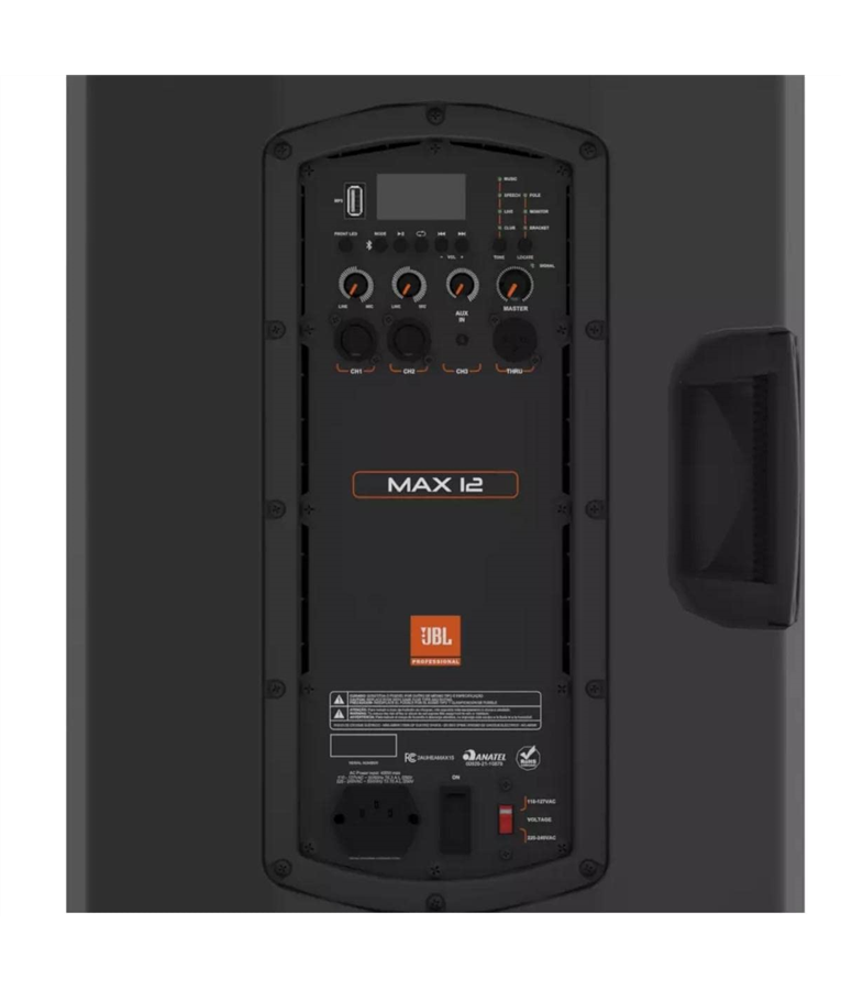 Caixa Som Amplificada JBL Max 12 Ativa 350w Bluetooth Bivolt - MG Som BH