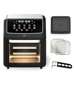 Air Fryer Oven Grande Forno Turbo 12 Litros 127V Preto Kian