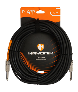 Cabo �udio Instrumento P10 x P10 (Macho) Hayonik Player 10m