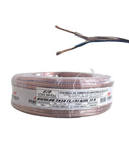 Fio Bicolor Paralelo Cristal Polarizado 2x1,50mm Rolo 100m Star Brazil