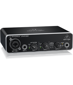 Interface udio Behringer UMC-22 U-Phoria Usb P10 XLR/TRS