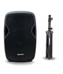 Kit Caixa de Som Ativa Bootes Bda-1500 TWS 300W c/ Pedestal