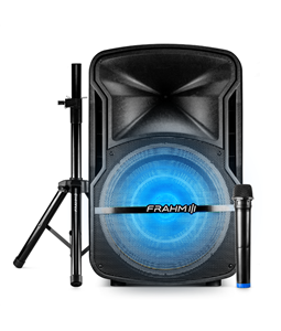 Kit karaok Caixa Som Bluetooth CMF670 c/ Mic e Tripe Frahm