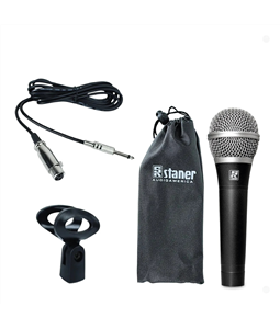 Microfone C/ Fio Staner St68 Bolsa Cabo Cachimbo Din�mico