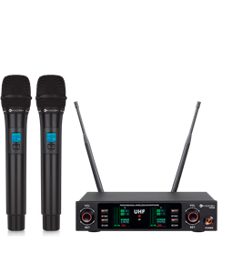 Microfone Kadosh K-492M Duplo Dinmico Cardiode s/ Fio Rec