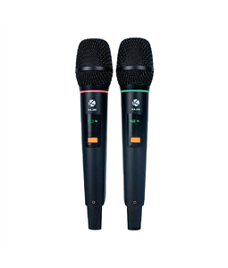 Microfone S/ Fio Duplo Kadosh K-422m Recarregvel Dinmico