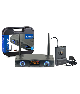 Microfone Sem fio Karsect Krd200sl Single Lapela Bivolt Uhf