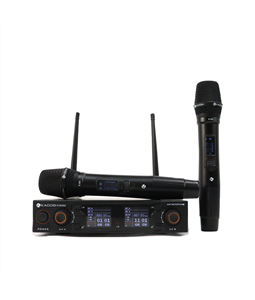 Microfone Sem Fio Profissional Kadosh K-502M Duplo Recarregvel