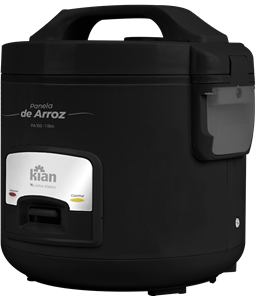 Panela Eltrica Arroz 5 Xicaras Preta 127v Pa-100 Kian Antiaderente Manter Aquecido