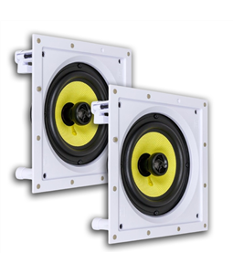 Par Arandela Caixa Som Jbl Ci6s Plus Alto Falante Quadrada 160w Embutir Gesso Branco